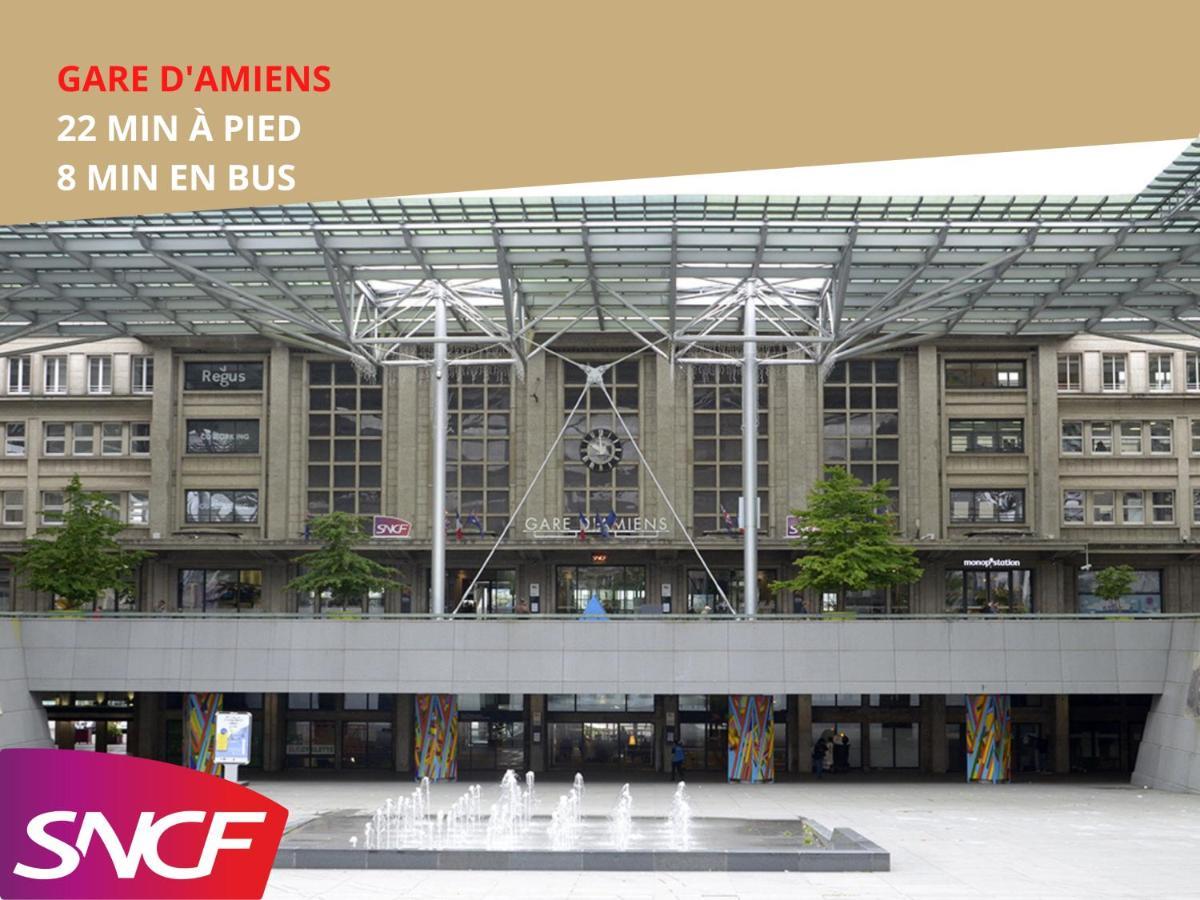 4 Chambres - Grande Maison - Parking - Jardin Амиен Екстериор снимка